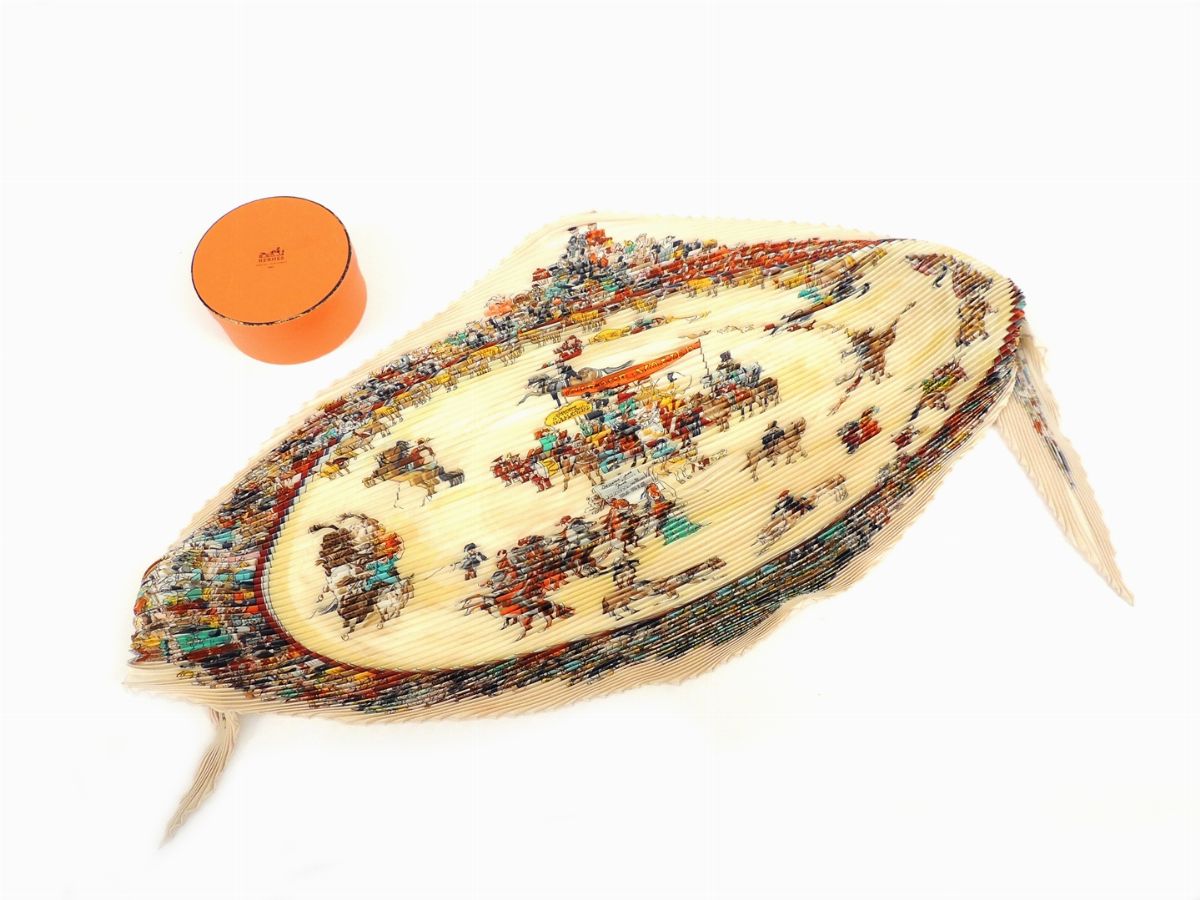 Foulard in Seta Plissè "cirque Molier", Hèrmes