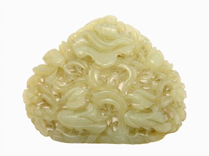 Piastra di Giadeite Scolpita