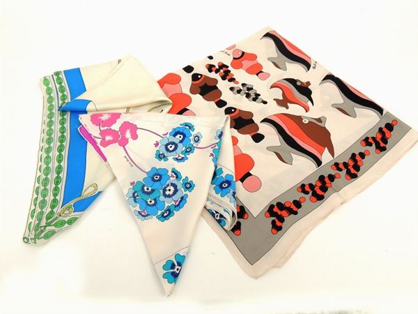 Three silk scarfs, Paola Davitti