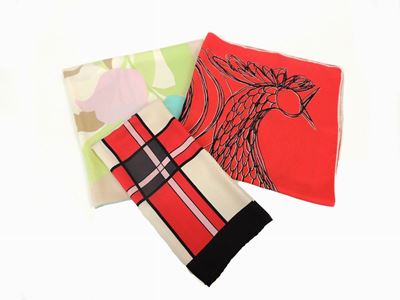 Tre Foulard in Seta