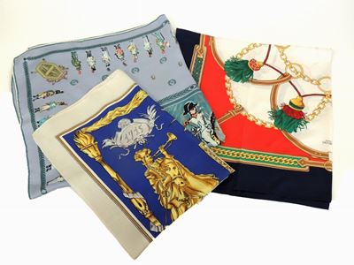 Tre Foulard in Seta