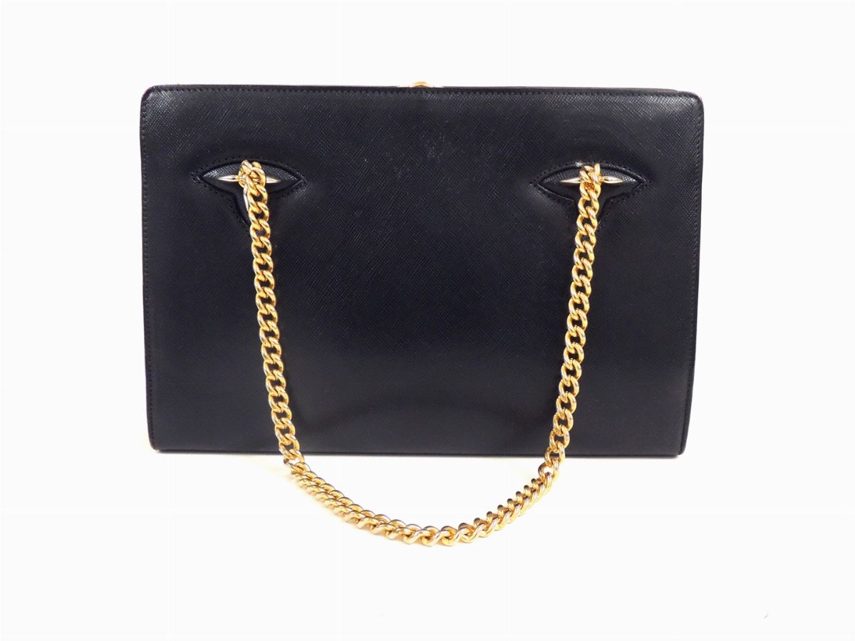 Borsa a Mano in Pelle Blu, Gucci