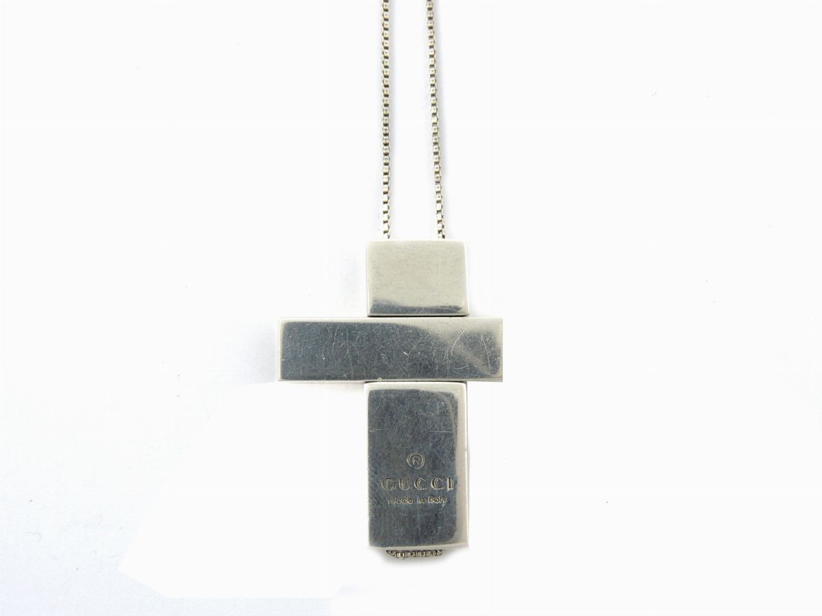 Catenina con Croce Componibile in Argento, Gucci