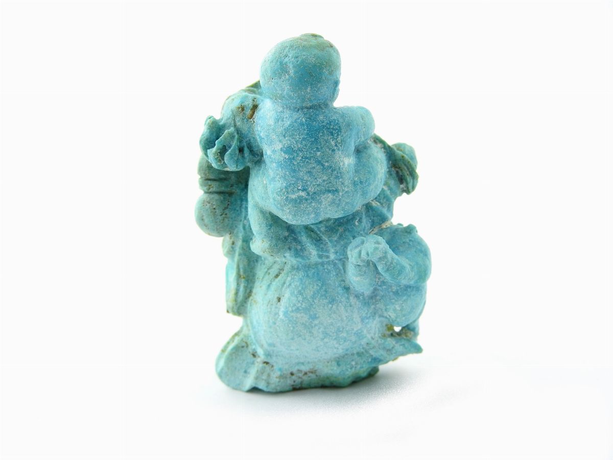 Scultura Cinese in Turchese