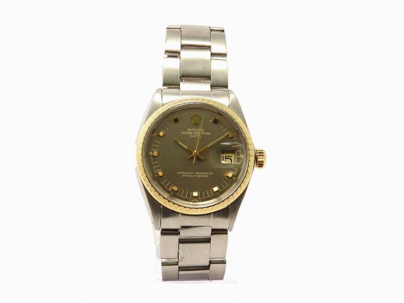 Orologio da Polso per Uomo Rolex Modello Oyster Perpetual Date in Acciaio e Oro Giallo