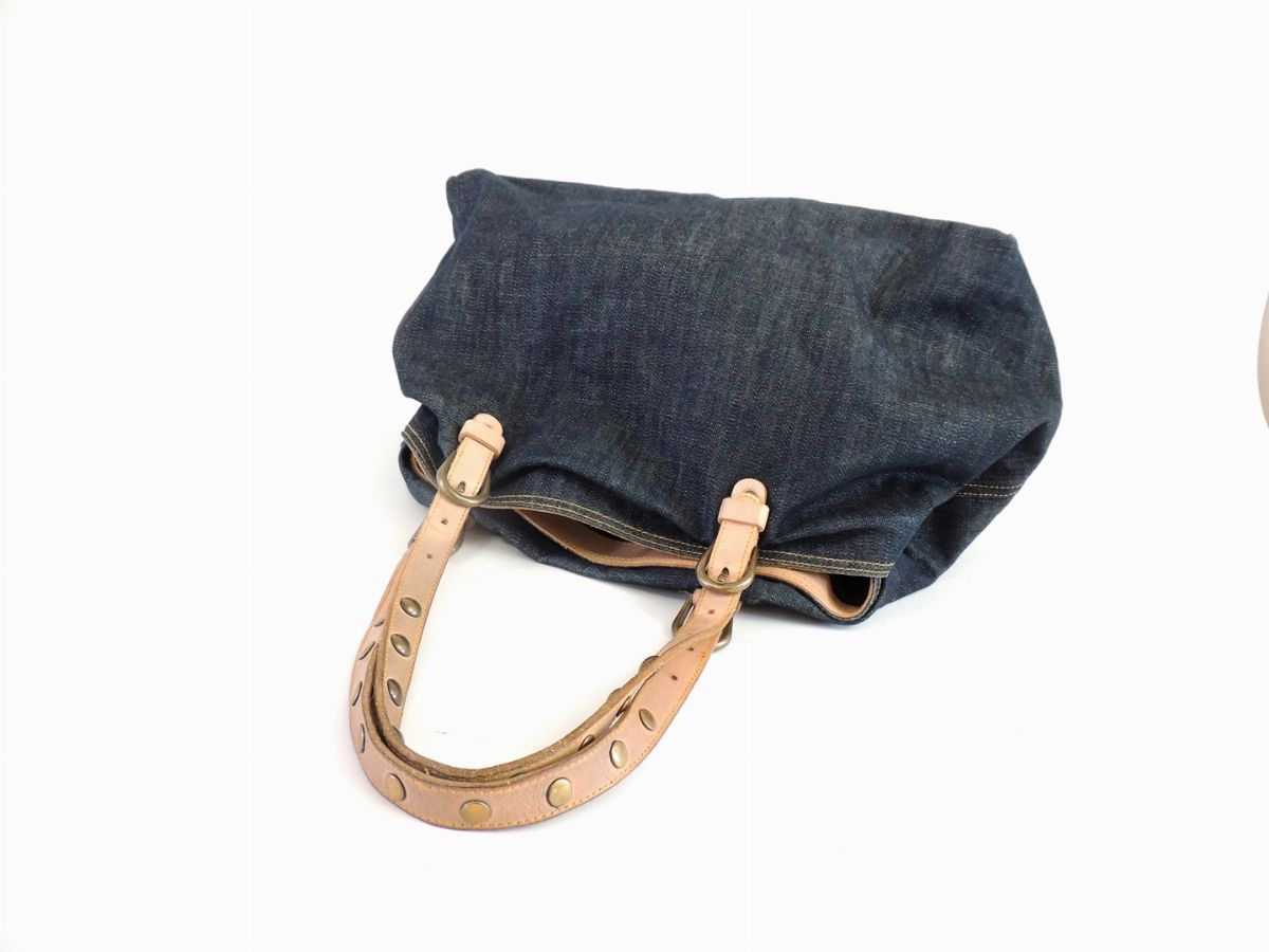 Borsa a Spalla in Denim, Miu Miu