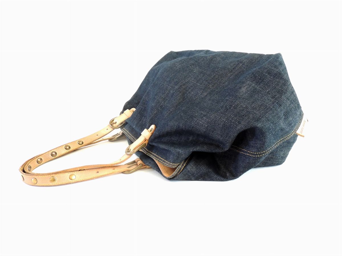 Borsa a Spalla in Denim, Miu Miu