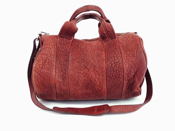Red leather handle bag, Alexander Wang