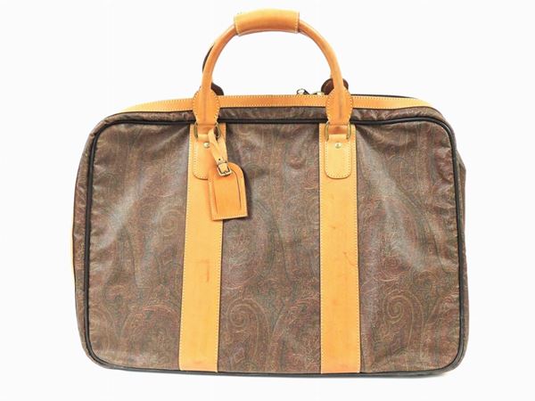 Printed "Paisley" leather suitcase, Etro