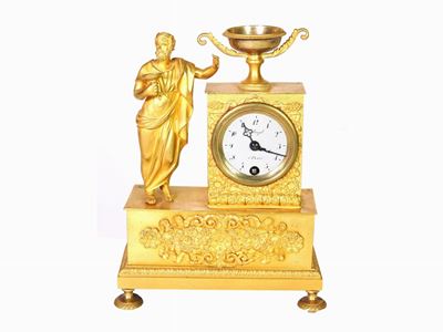 Orologio da Camino in Bronzo Dorato