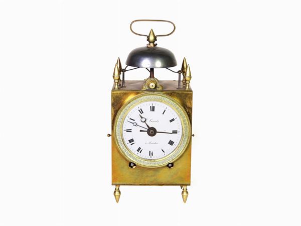A Gilded Metal Pendulum Clock
