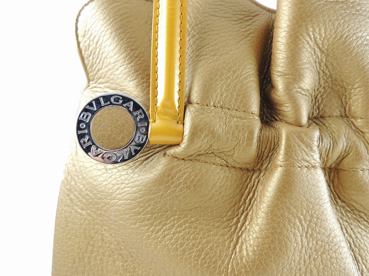 Borsa a Mano in Pelle Dorata, Bulgari