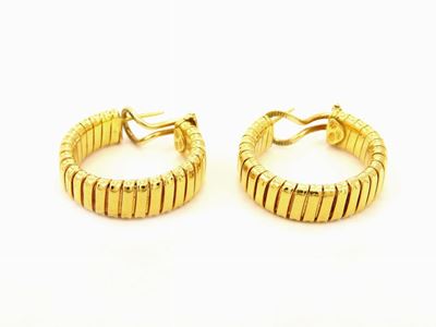 Orecchini Weingrill Tubogas in Oro Giallo