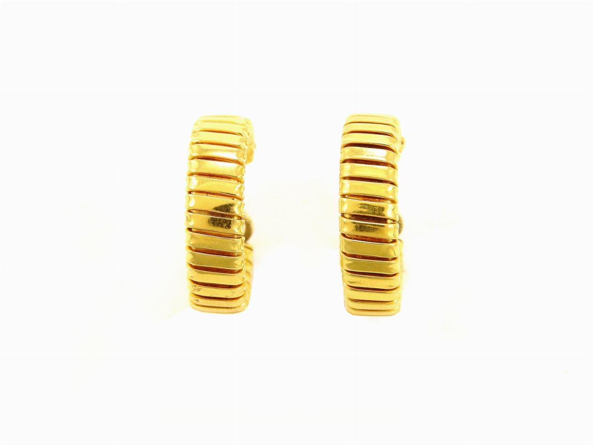 Orecchini Weingrill Tubogas in Oro Giallo