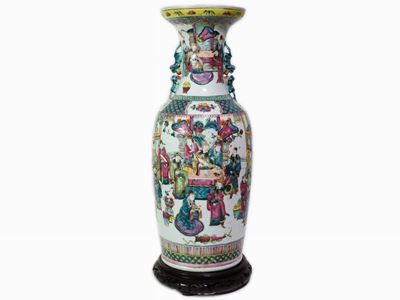 Grande Vaso in Porcellana Canton