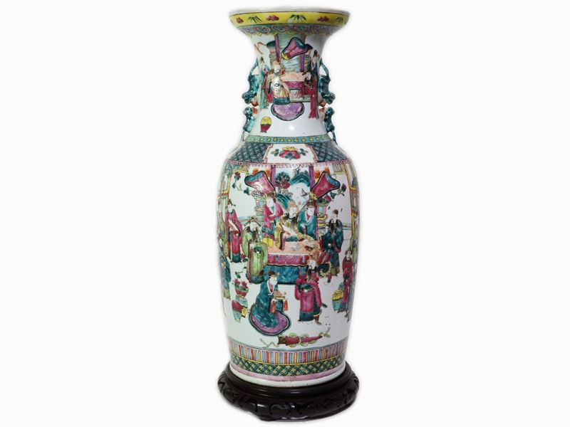 Grande Vaso in Porcellana Canton