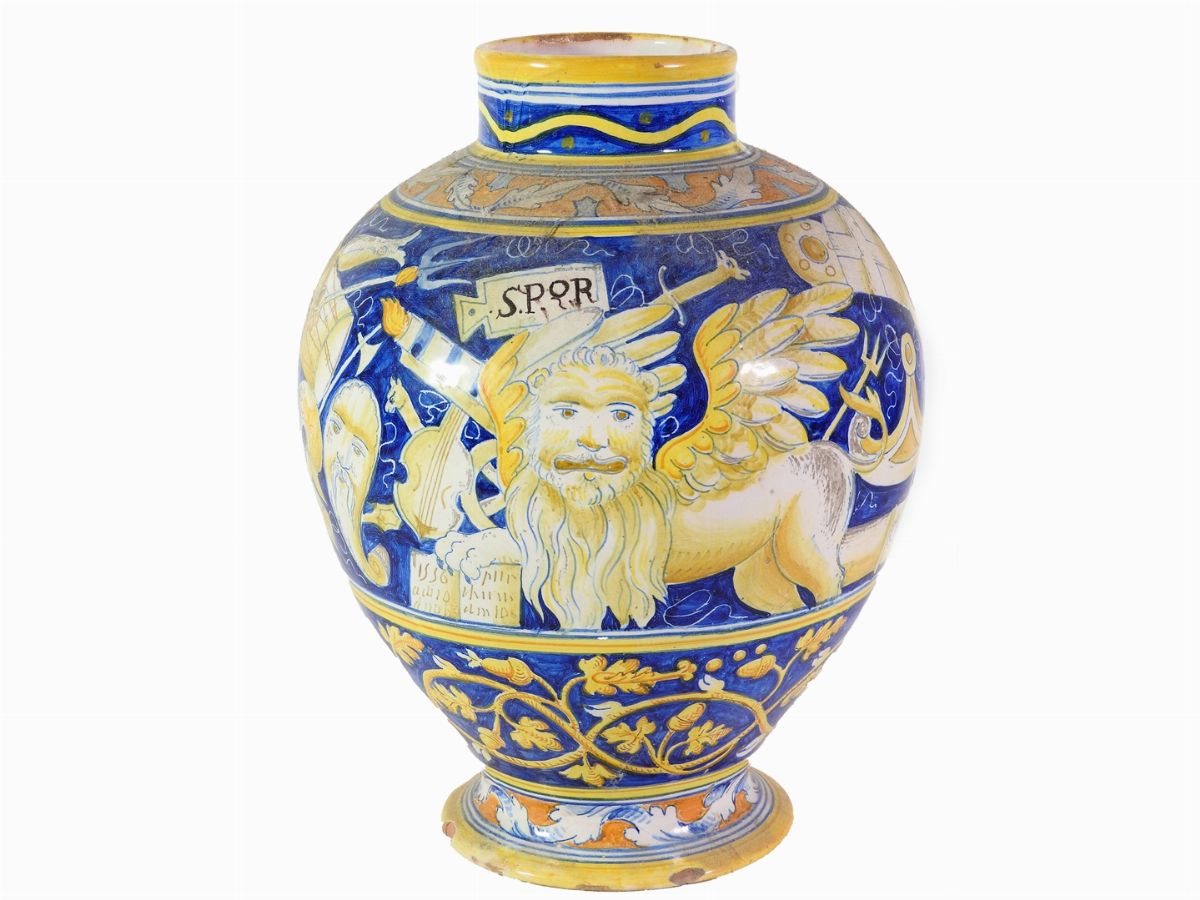 Vaso in Terracotta Smaltata