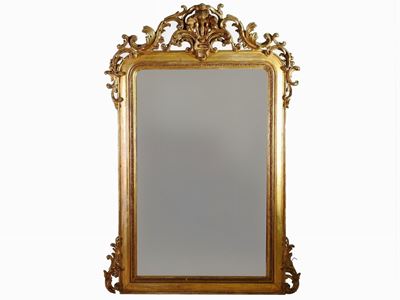 Specchiera in Legno e Pastiglia Dorata