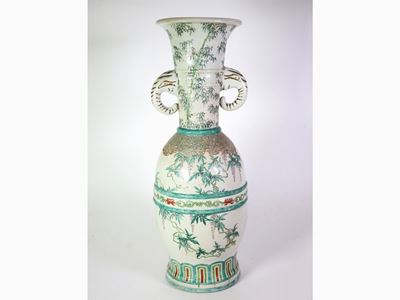 Vaso in Porcellana Policroma