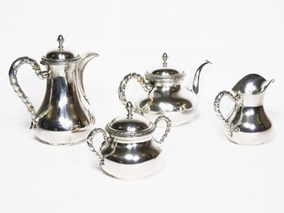 Servito da Te e Caffè in Argento