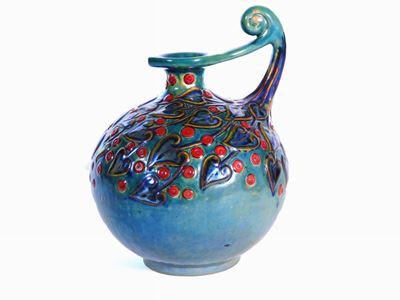 Versatoio in Ceramica Smaltata a Lustro