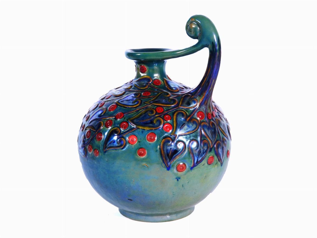 Versatoio in Ceramica Smaltata a Lustro
