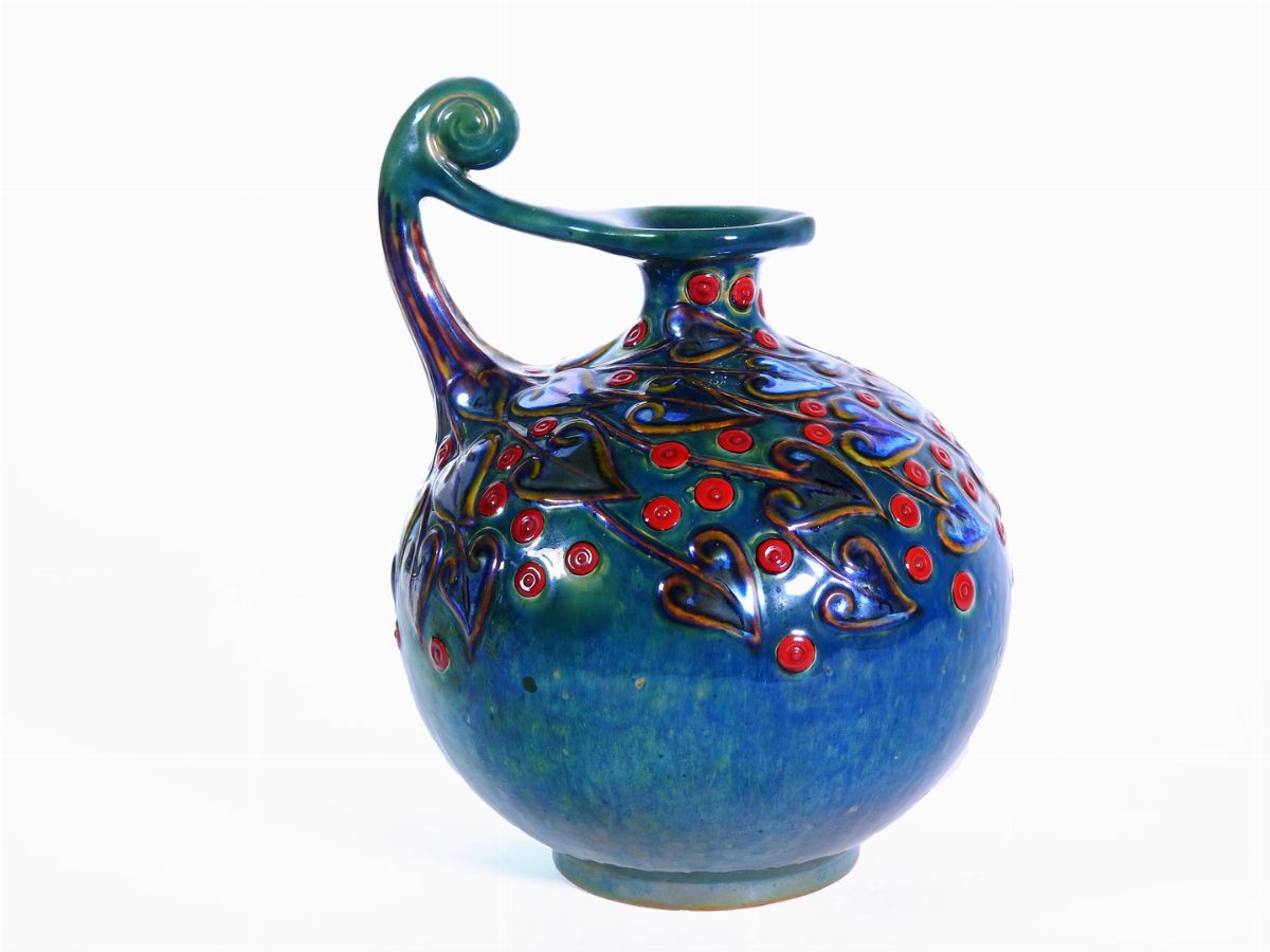 Versatoio in Ceramica Smaltata a Lustro