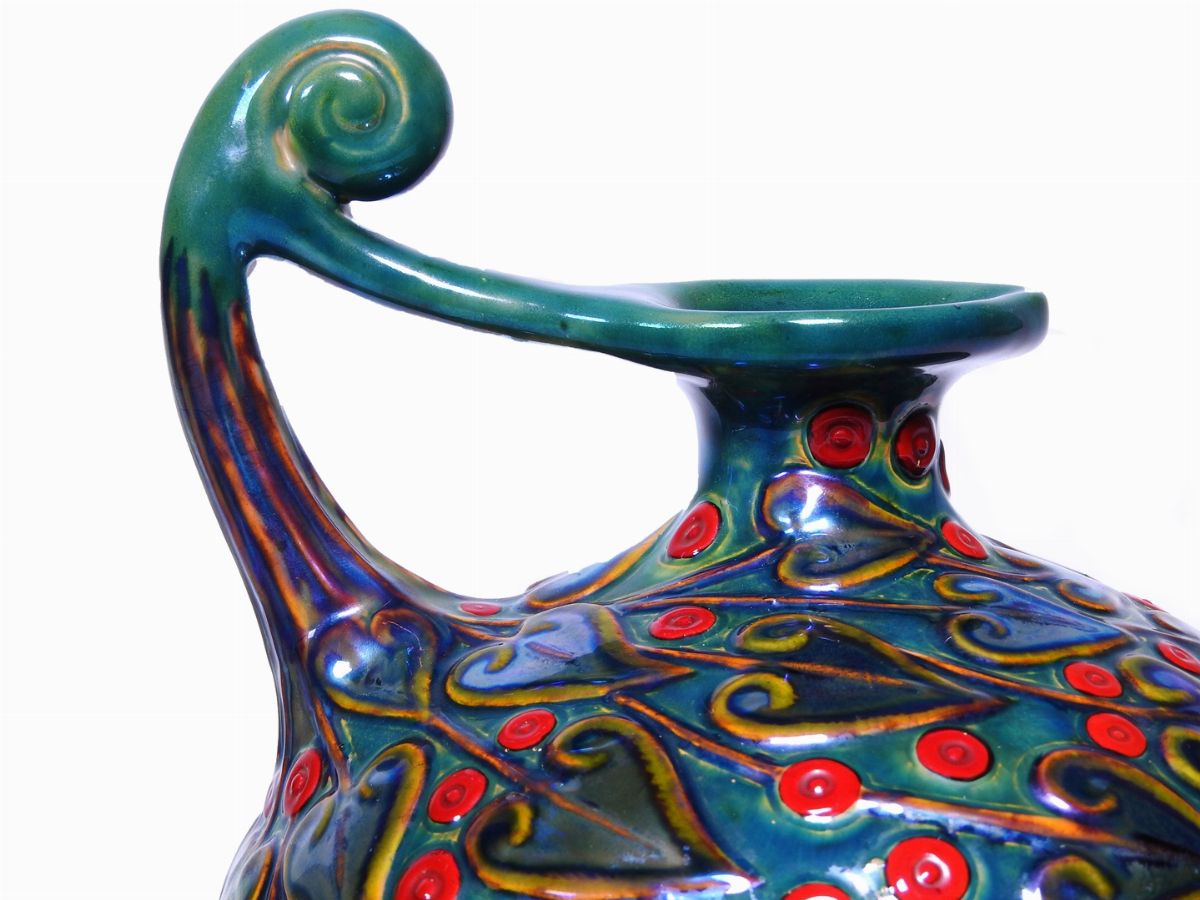 Versatoio in Ceramica Smaltata a Lustro