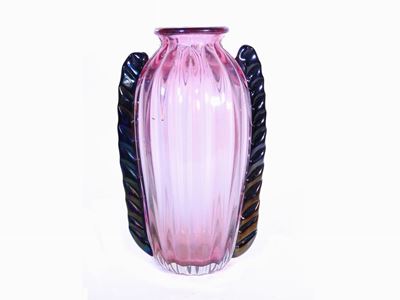 Vaso in Vetro Soffiato Viola
