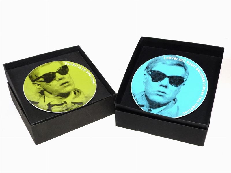 Da Andy Warhol - Due Piatti in Porcellana