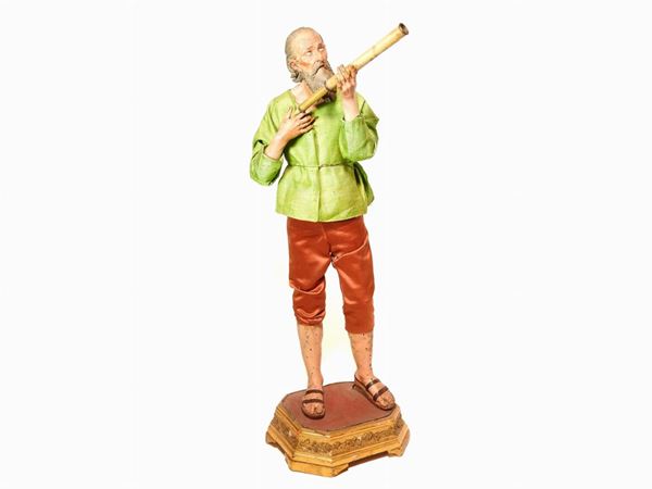 A Polychrome Wooden Figure  (18th Century)  - Auction The Riz Ortolani and Katyna Ranieri collection / Forniture and Art objects  - II - II - Maison Bibelot - Casa d'Aste Firenze - Milano