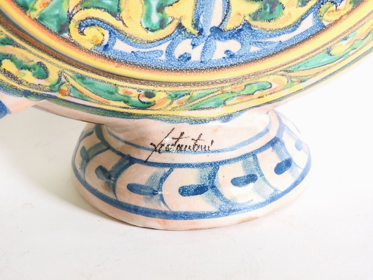 Grande Fiasca in Terracotta Smaltata
