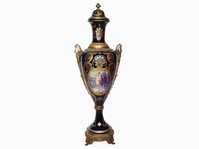 Grande Vaso in Ceramica nello Stile di Sèvres