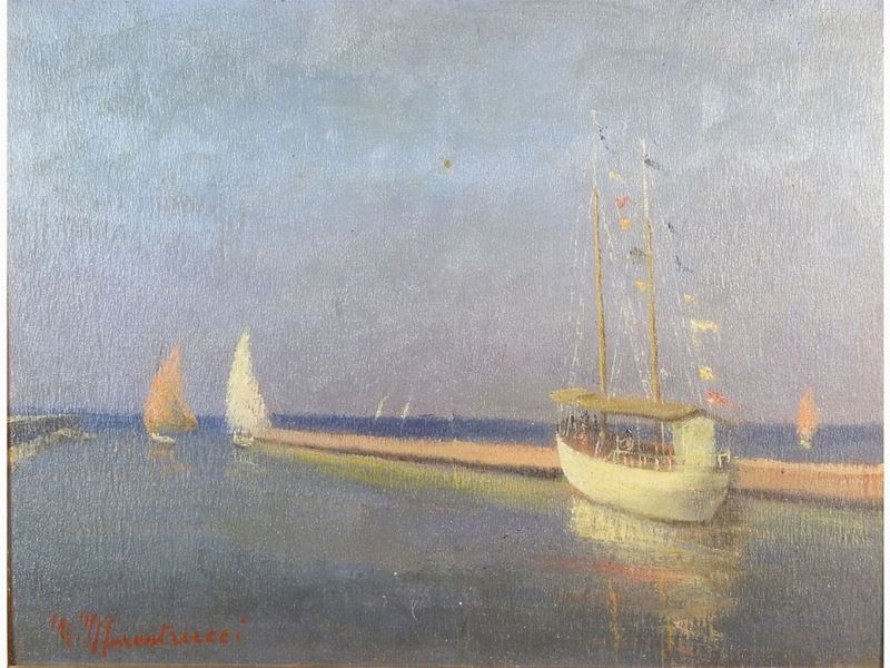 Umberto Maestrucci - Il Molo a Viareggio