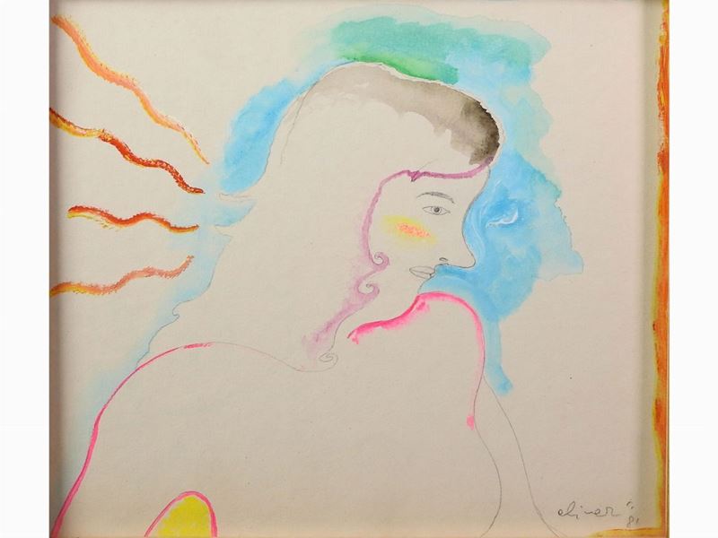 Luca Alinari - Ritratto Femminile 1981