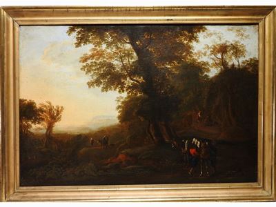 Paesaggio con Viandanti