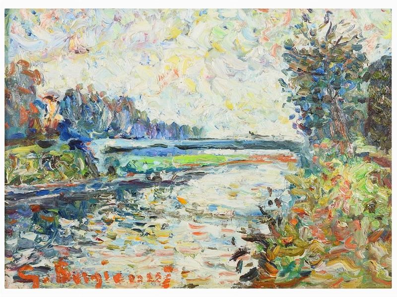 Guido Borgianni - Paesaggio Sull'arno