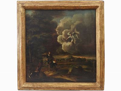Paesaggio con Sacrificio di Isacco