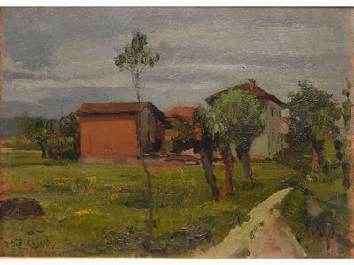 Paesaggio con Scorcio di Case 1927