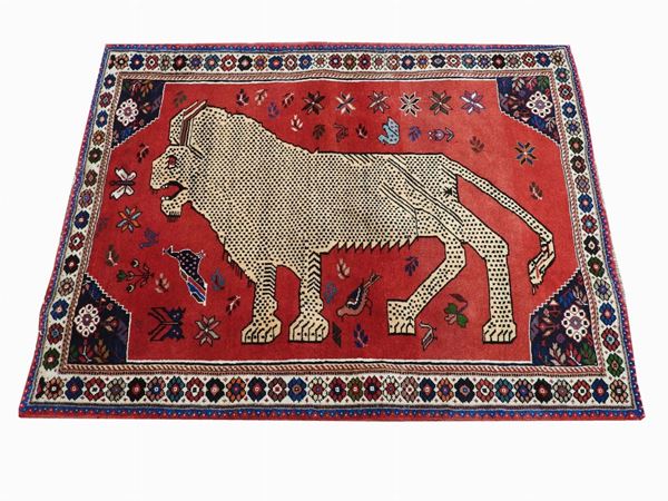 A Persian Gabbeh Carpet  - Auction The Riz Ortolani and Katyna Ranieri collection / Forniture and Art objects  - II - II - Maison Bibelot - Casa d'Aste Firenze - Milano