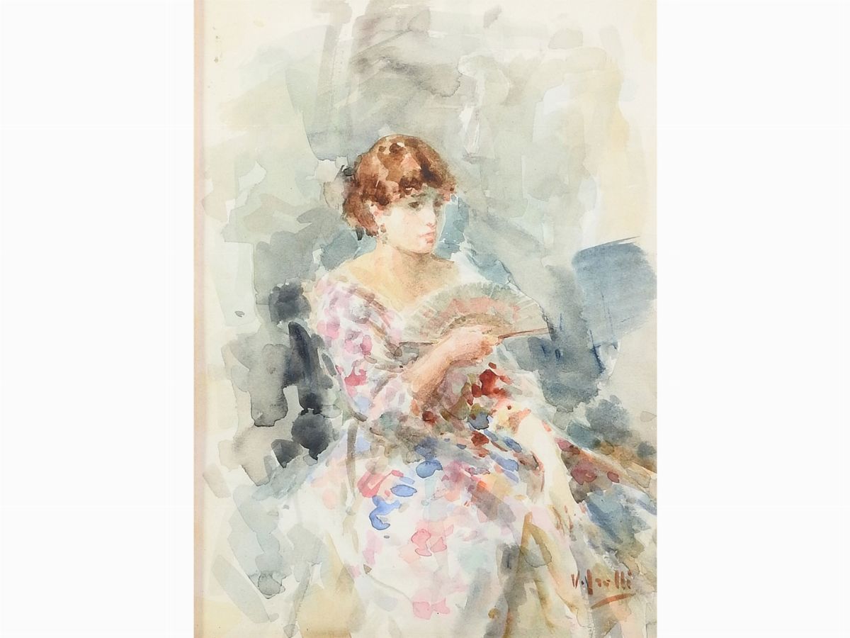 Vincenzo Irolli - Dama con Ventaglio