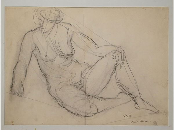 Ernesto Treccani - Female Nude 1943