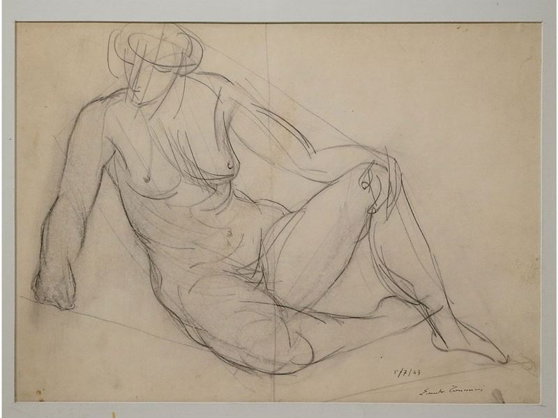Ernesto Treccani - Nudo Femminile 1943