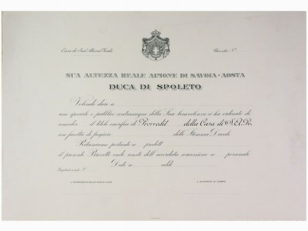 Six Blank Letter Patents by the Duke of Spoleto