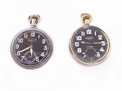 Tre Orologi Militari da Tasca in Acciaio