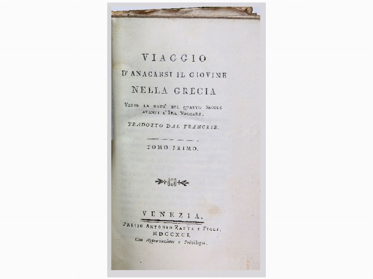 Jean-jacques Barthélemi - Viaggio D'anacarsi il Giovine nella Grecia Verso la Metà del Quarto Sec...
