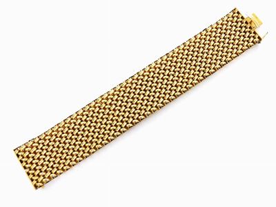 Bracciale a Maglia Morbida in Oro Giallo