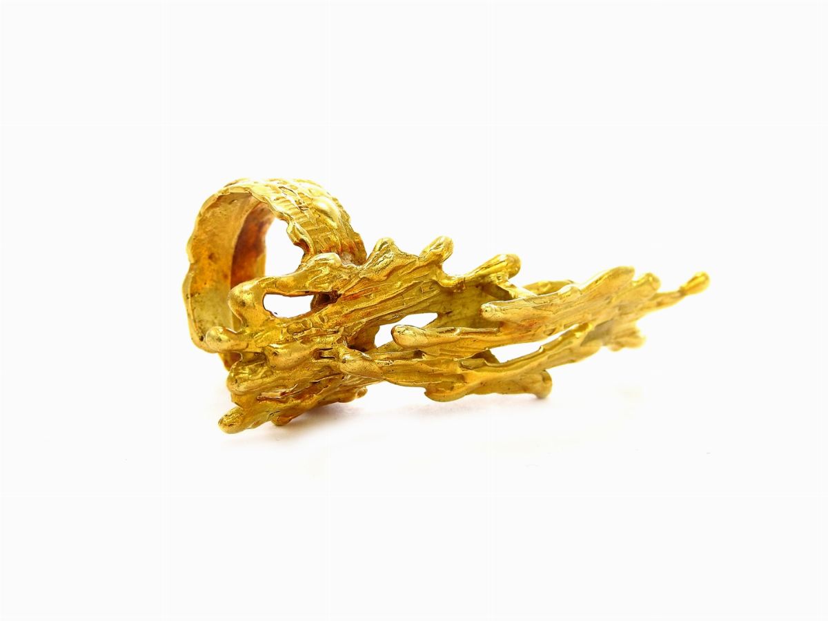 Anello Design di Esa Mazzotti in Oro Giallo