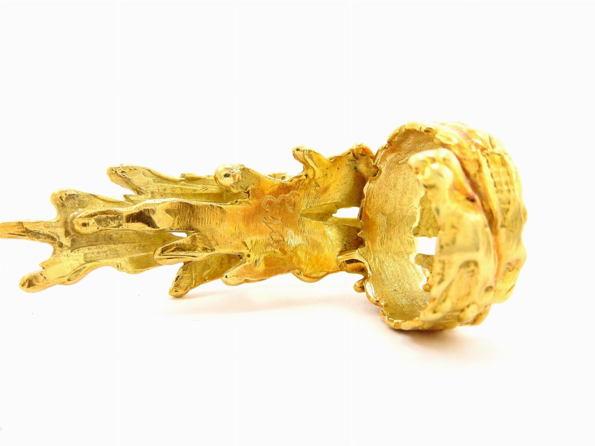 Anello Design di Esa Mazzotti in Oro Giallo