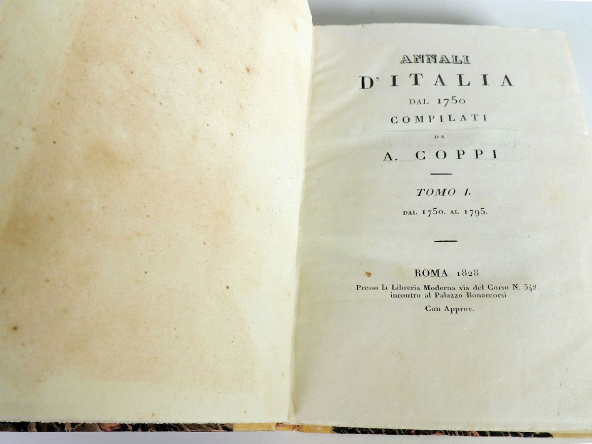 Antonio Coppi - Annali D'italia dal 1750